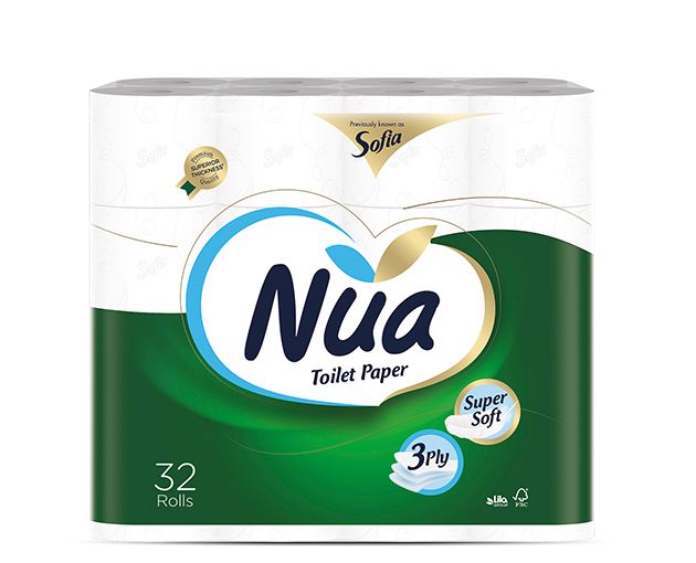 Nua 3 Layer Toilet Paper 32 Psc